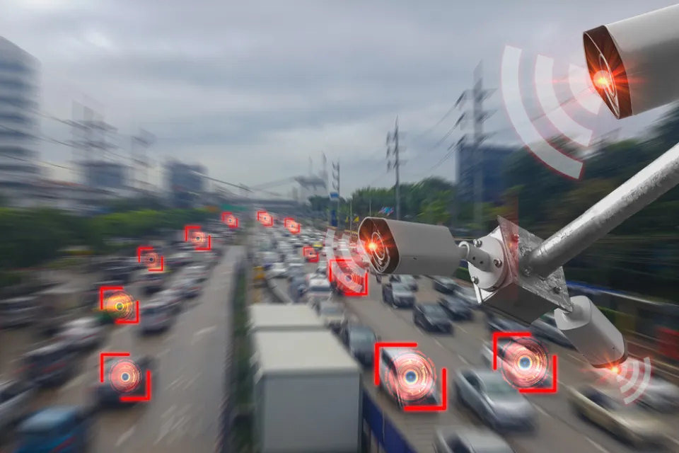 Rendering of A.I. road monitoring camera